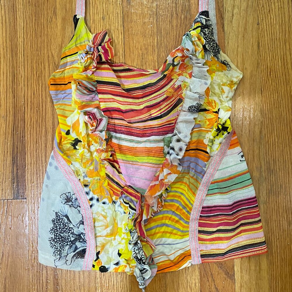 Vintage Roberto Cavalli Mesh Tank Top